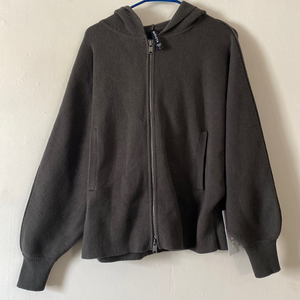 New with tags Aurora Dolman oversized zip up sweater